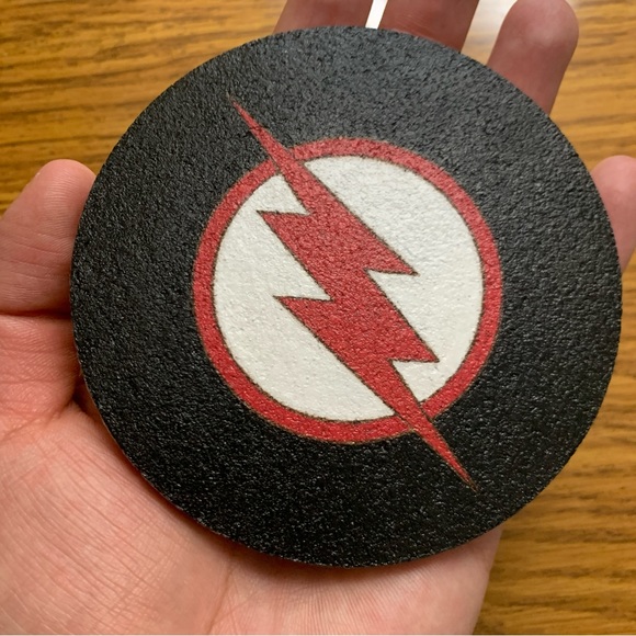 Arrowverse Black Flash Painted Cork Coaster - Picture 5 of 6
